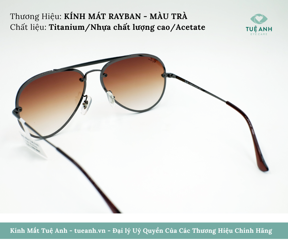 KÍNH MÁT HIỆU RAYBAN - MÀU TRÀ