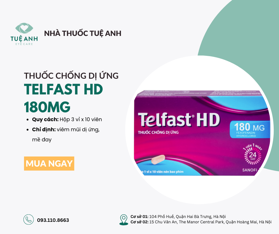 Thuốc Telfast HD 180mg