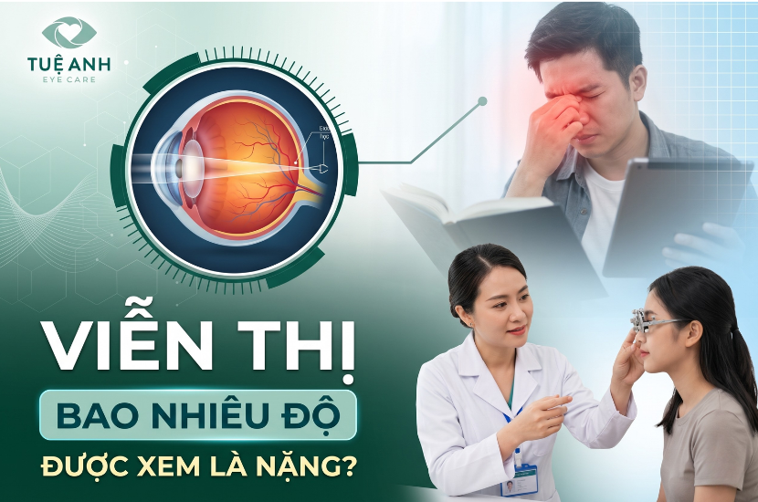 Viễn thị bao nhi&ecirc;u độ l&agrave; nặng