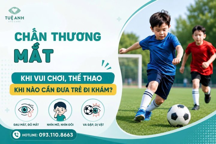 Chấn thương mắt khi vui chơi, thể thao ở trẻ cần đưa con đi khám ngay