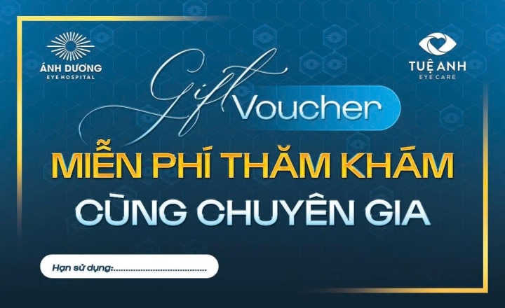 Phòng khám Mắt Tuệ Anh tặng Giftcode: Miễn phí 100% gói khám mắt tổng quát dành cho CBNV Techcombank