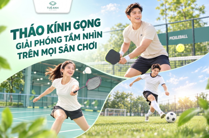 Giải pháp tháo kính gọng khi chơi thể thao nhờ phương pháp Ortho-K